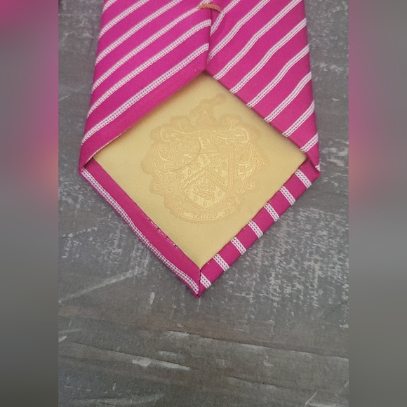 DONALD J. TRUMP Collection Silk Mens Pink Tie - Picture 6 of 11